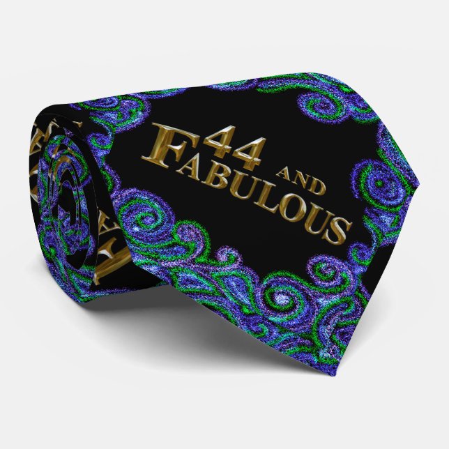 44th Birthday  Neck Tie (Rolled)