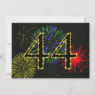 44th birthday party invitate invitation