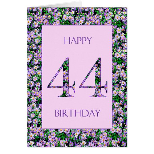 44th Birthday Purple Daisies