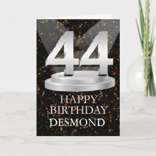44th Birthday Spotlights Add A Name Card