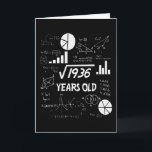 44th Birthday Square Root Math 44 Years Old Bday Card<br><div class="desc">Birthday Design For anyone who's horoscope say difficult & Stubborn But totally worth.Wear it with pride at work,  school gym perfect to pair with shorts,  leggings or jeans for a casual yet trendy Look</div>