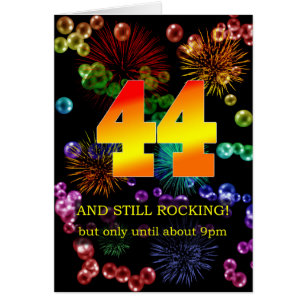 44th Birthday Still Rocking Cards