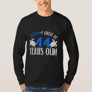 44th Birthday Turtle 44 Yeares Old Turtle Lover Bi T-Shirt