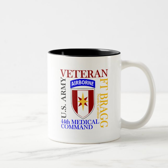 44th MEDCOM - Fort Bragg Two-Tone Coffee Mug (Right)