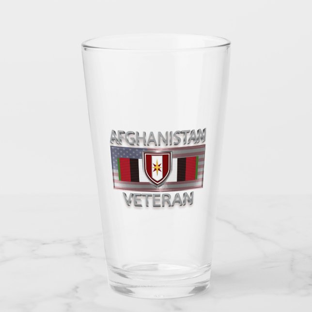 44th Medical Brigade Afghanistan Veteran Glass (Front)