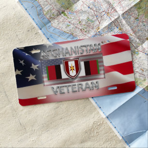 44th Medical Brigade Afghanistan Veteran License Plate
