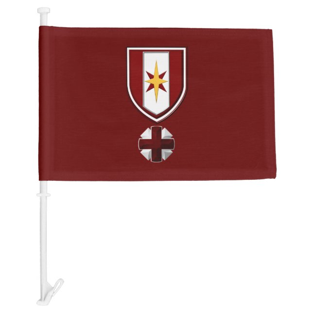 44th Medical Brigade Car Flag (Front)