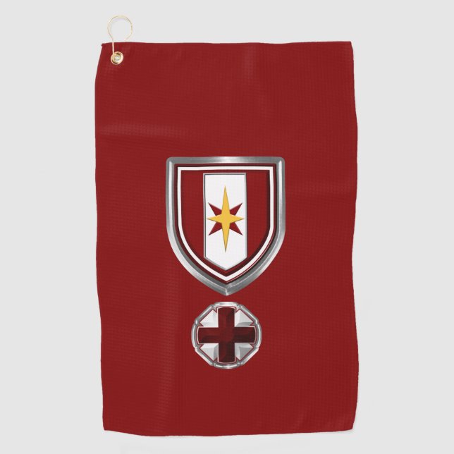 44th Medical Brigade Customized Patch & Insignia Golf Towel (Front)