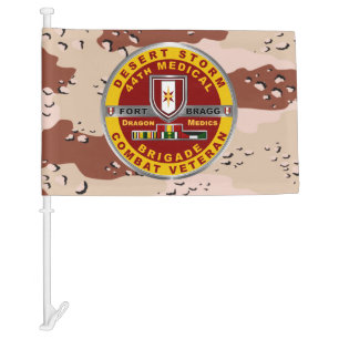 44th Medical Brigade Desert Storm Veteran Car Flag