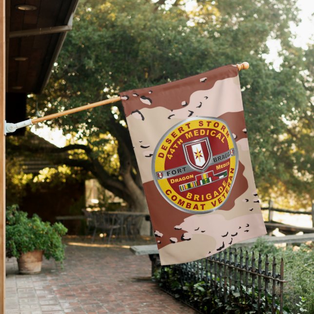 44th Medical Brigade Desert Storm Veteran House Flag (In SItu)