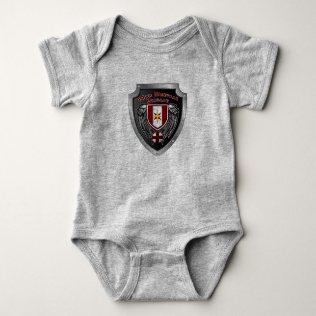 44th Medical Brigade “Dragon Medics” Baby Bodysuit (Front)