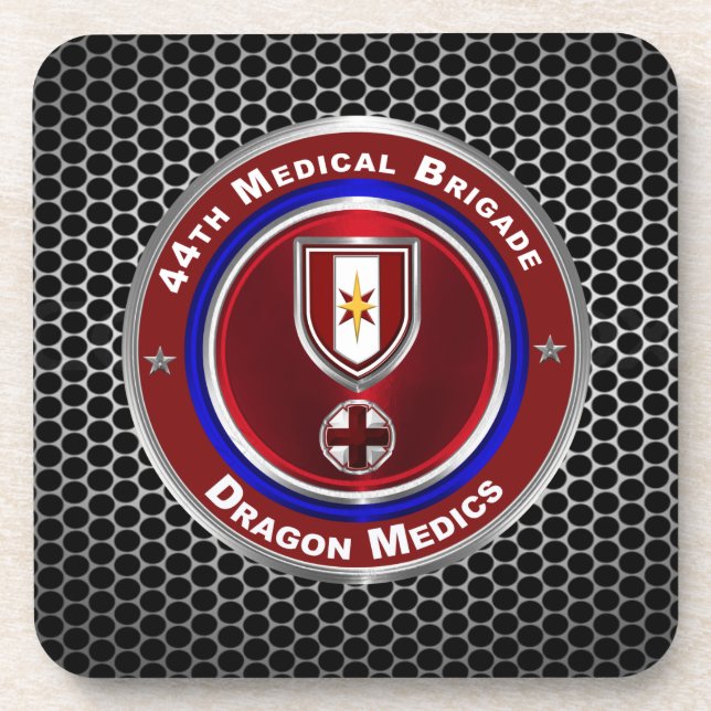 44th Medical Brigade Dragon Medics Beverage Coaster (Front)