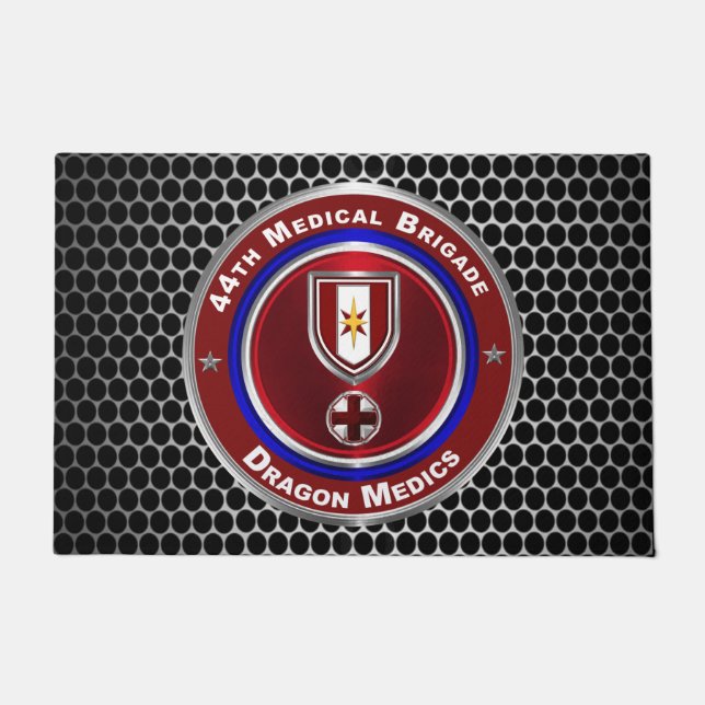 44th Medical Brigade Dragon Medics Doormat (Front)