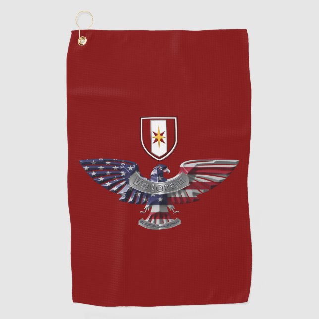 44th Medical Brigade “Dragon Medics” Eagle Golf Towel (Front)