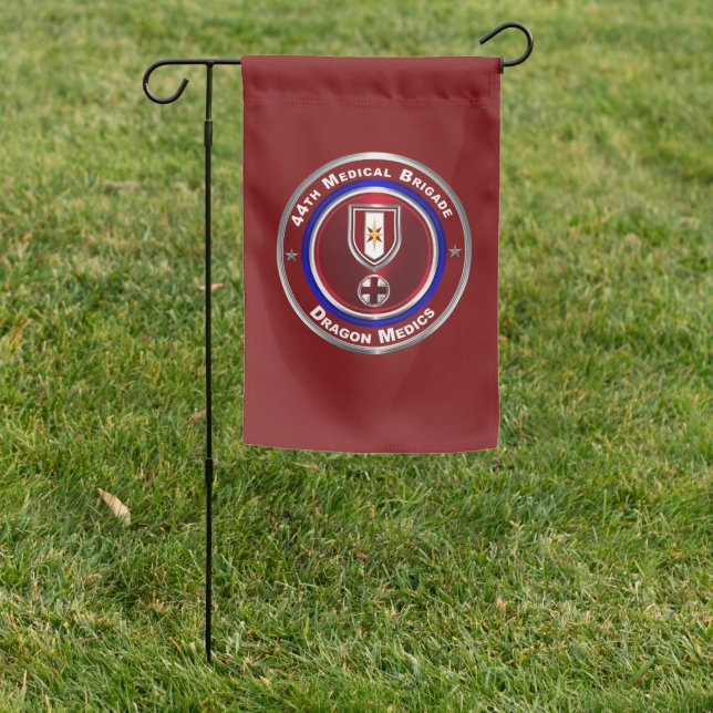 44th Medical Brigade DRAGON MEDICS Garden Flag (In SItu)
