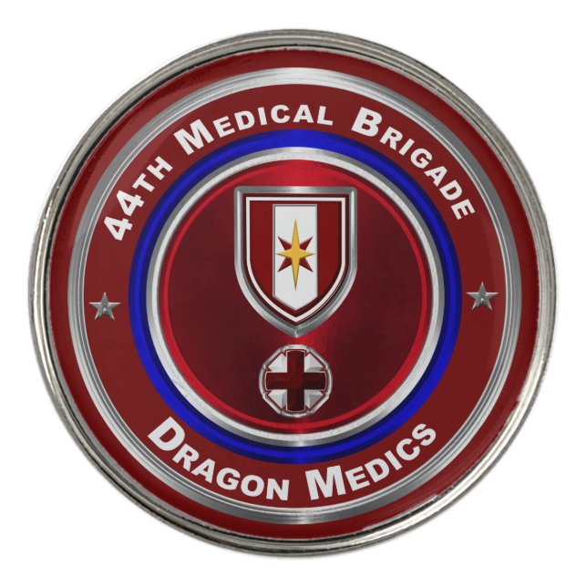 44th Medical Brigade-Dragon Medics Golf Ball Marker (Front)