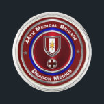44th Medical Brigade Dragon Medics Lapel Pin<br><div class="desc">Display your pride in our 44th Medical Brigade – “The Army’s Premier Medical Brigade – Dragon Medics” This is my newly designed Custom Designed Lapel Pin or Hat pin and makes a wonderful gift to any who having family members serving or have served in this unique Brigade! The 44th Medical...</div>