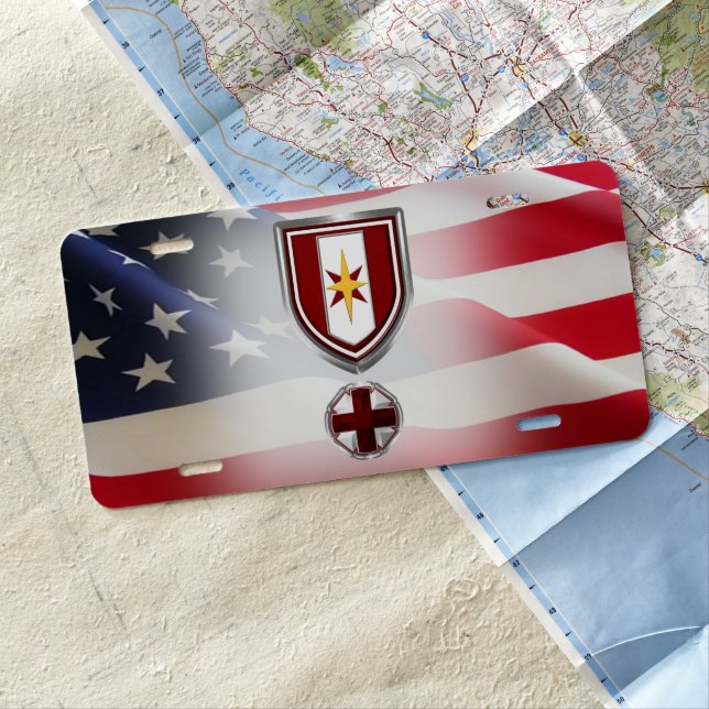 44th Medical Brigade “Dragon Medics” License Plate (In Situ)