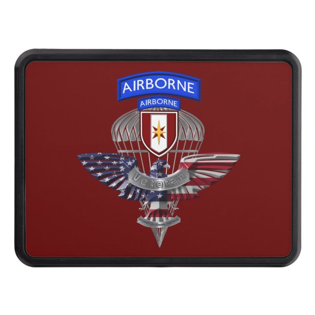 44th Medical Brigade “Dragon Medics” Veteran Hitch Hitch Cover (Front)