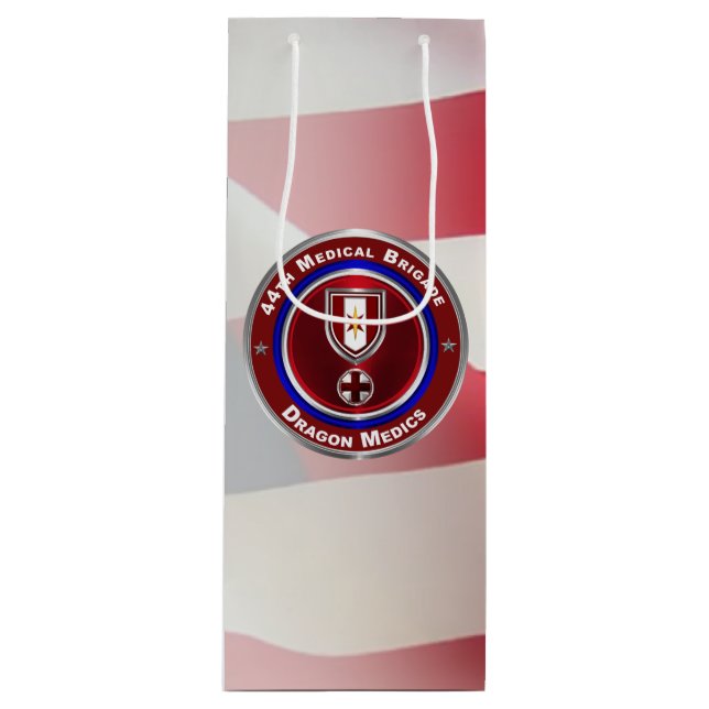 44th Medical Brigade-Dragon Medics Wine Gift Bag (Front)