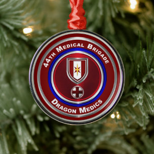 44th Medical Brigade Keepsake Christmas Metal Ornament