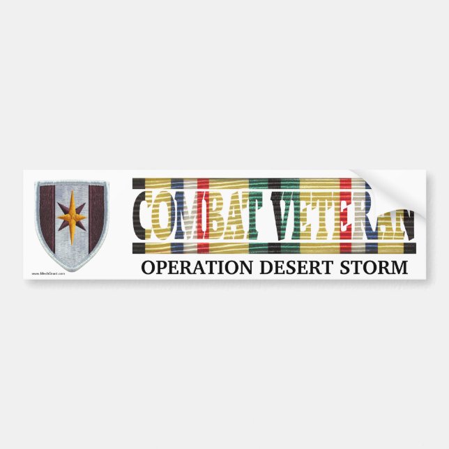 44th Medical Brigade SWA Combat Veteran Sticker (Front)