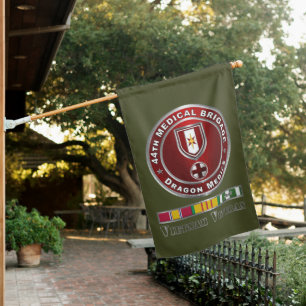 44th Medical Brigade Vietnam Veteran House Flag
