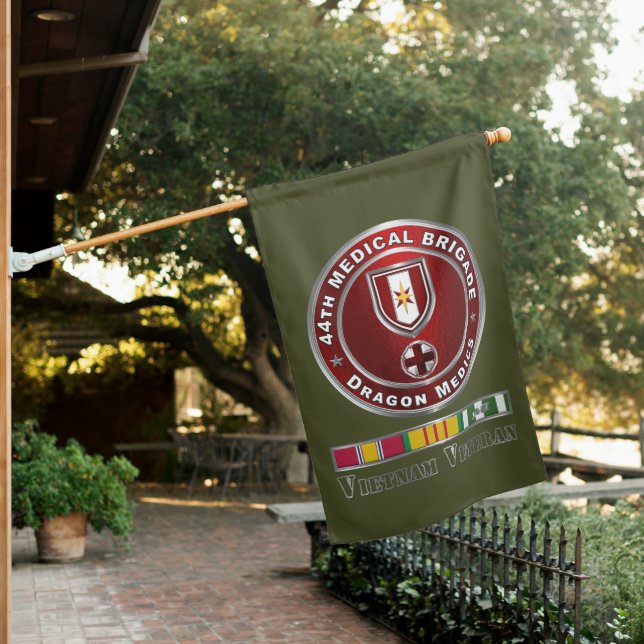 44th Medical Brigade Vietnam Veteran House Flag (In SItu)