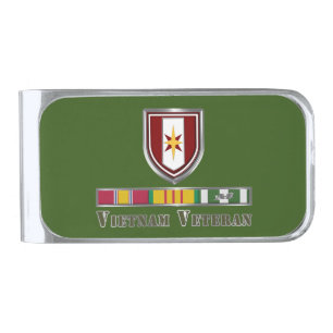 44th Medical Brigade Vietnam Veteran Silver Finish Money Clip