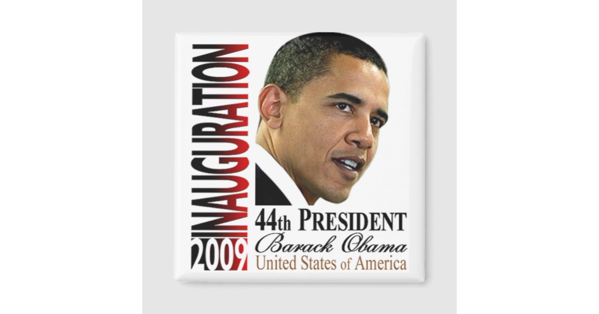 44th President Barack Obama Inauguration Magnet Zazzle