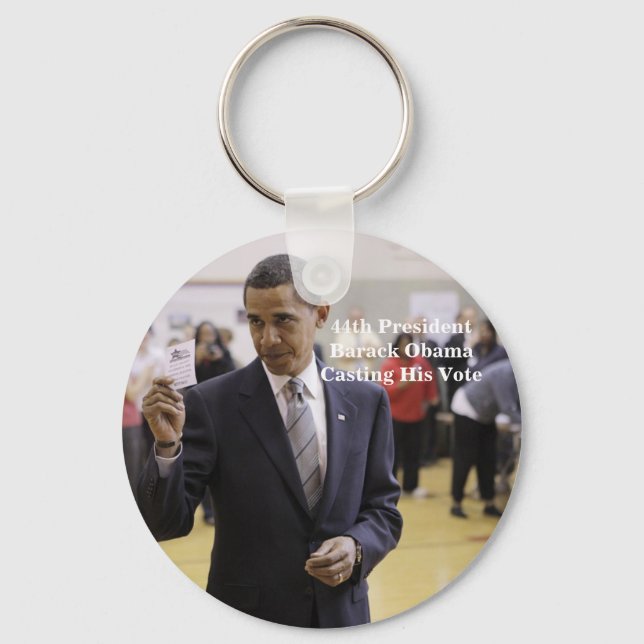 44th President Barack Obama Keychain (Front)