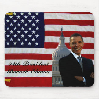 44th President Barack Obama_Mousepad_by Elenne Mouse Pad