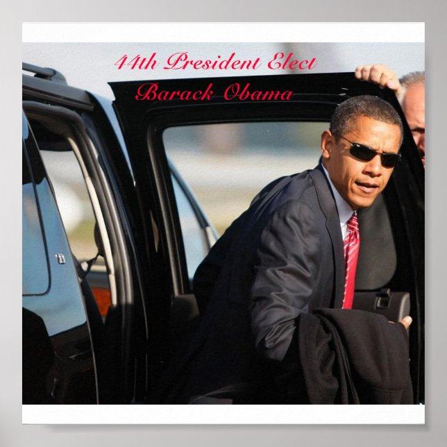 44th President ElectBarack Obama Poster (Front)