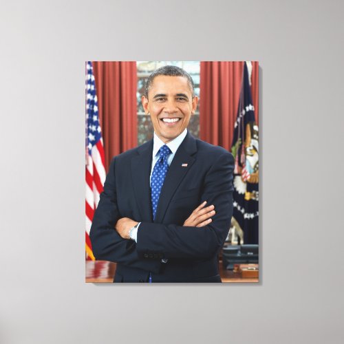 44th President Of the United States Barack Obama Canvas Print