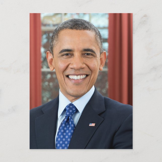 44th President Of the United States Barack Obama Postcard (Front)
