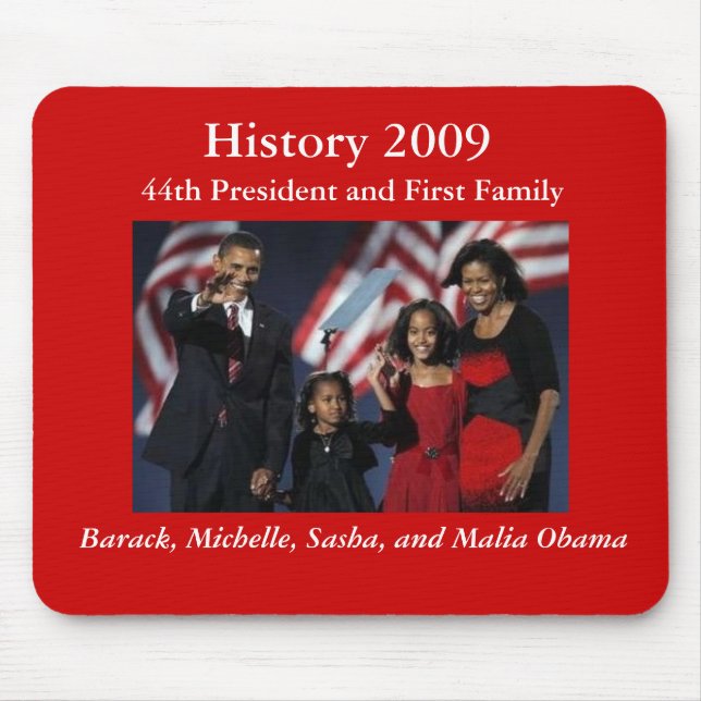 44th Presidential Family Mousepad (Front)
