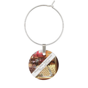 44th Wedding Anniversary editable Wine Charm