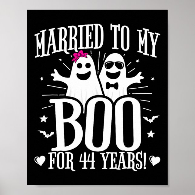 44th Wedding Anniversary October - Funny 44th Anni Poster (Front)