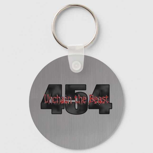 454 Big Block Beast chevy Keychain (Front)