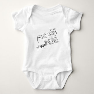 454ci Engine Diagram Baby Bodysuit