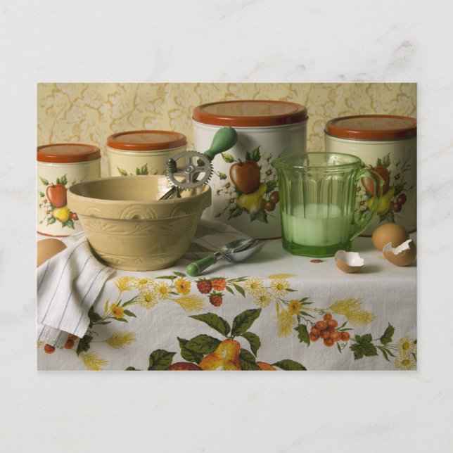 4558 Kitchen Canisters Still Life Postcard (Front)