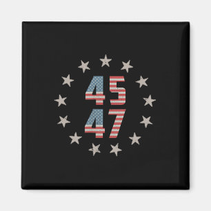 45 47 President Retro Vintage Usa Flag 2024 Presid Magnet