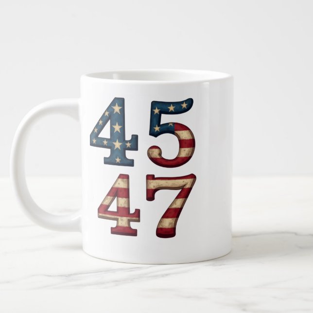45-47 president trump  giant coffee mug (Left)