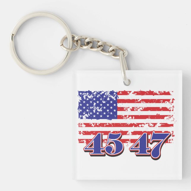 45-47 President TRump Keychain (Front)