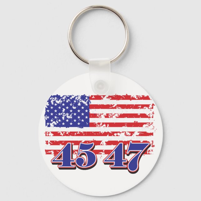 45-47 President TRump Keychain (Front)