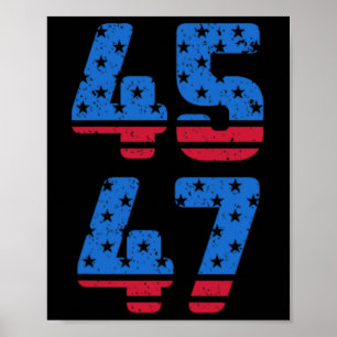 45 47 Trump 2024 Jesus Is My Savior Trump Is My Pr Poster