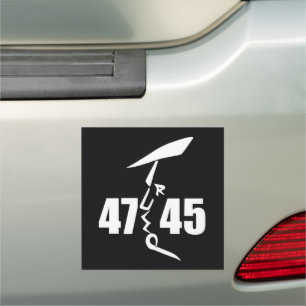45 47 Trump Car Magnet