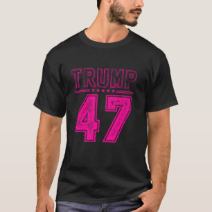 45 47 Trump Mens Vintage American Flag Trump 2024 T-Shirt