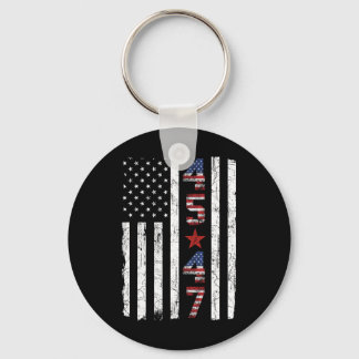 45 47 Trump President Inauguration Usa Retro Trump Keychain