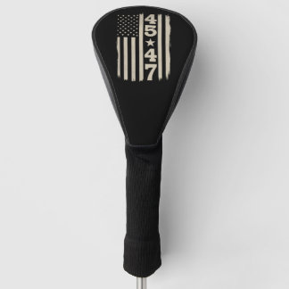 45 47 Trump Vintage USA Flag 47th President Golf Head Cover